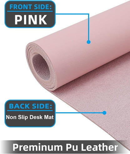 Extra Large Leather Desk Protector, Office Mat, Mouse & Laptop Pad, Non-Slip