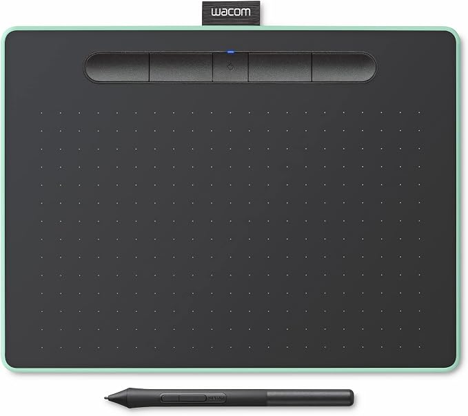 Wacom Intuos Medium Bluetooth Graphics Drawing Tablet, Portable