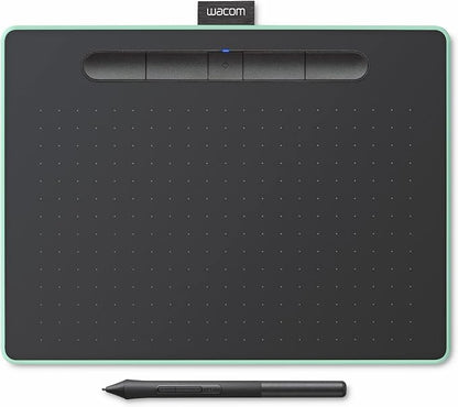 Wacom Intuos Medium Bluetooth Graphics Drawing Tablet, Portable