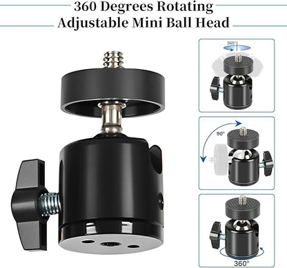 Trail Camera Mount, Hunting Accessories, 360° Adjustable Tree Screw Mounting