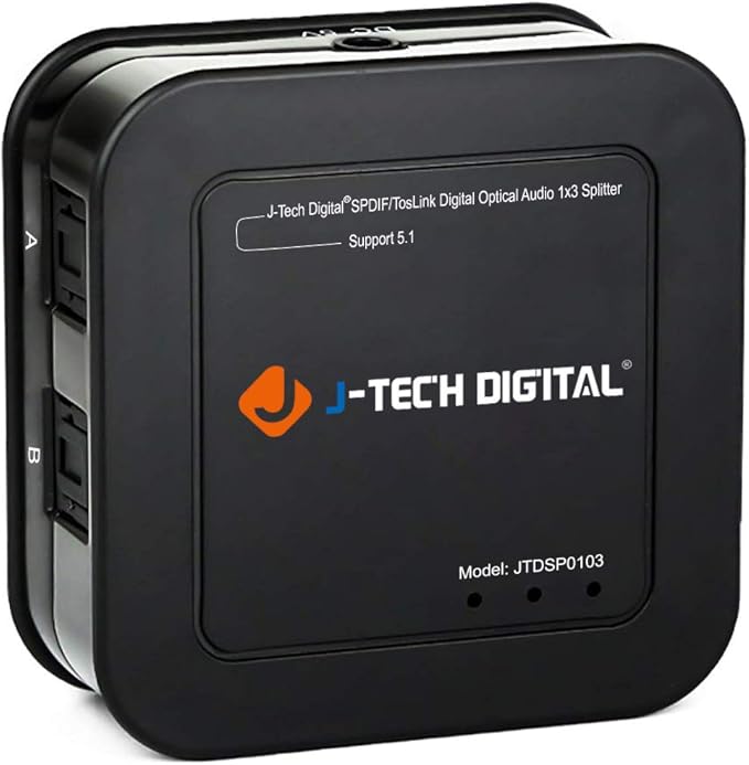 J-Tech Digital Optical Splitter 1 in 3 Out