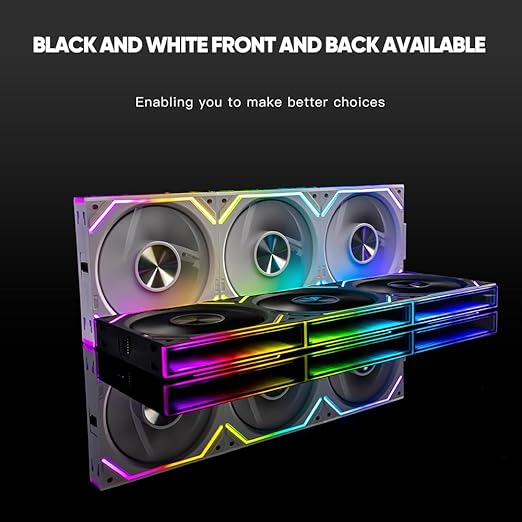 Jungle Leopard Interstellar V2 RS 120mm PC Reverse Blade Case Fan Infinity