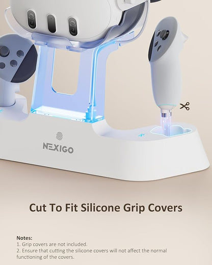 NexiGo Enhanced Charging Dock for Meta Quest 3 and 3S,