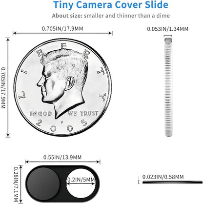 Metal Webcam Cover Slide, 0.022in Camera Cover