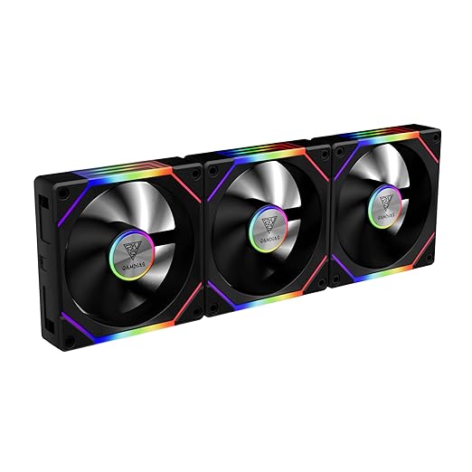 GAMDIAS AEOLUS P2-1203 120mm ARGB PWM Fan, Include Reverse Fan Blade x3 &