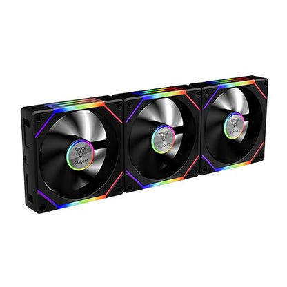 GAMDIAS AEOLUS P2-1203 120mm ARGB PWM Fan, Include Reverse Fan Blade x3 &