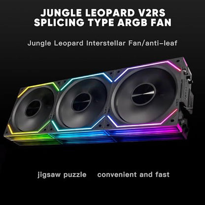 Jungle Leopard Interstellar V2 RS 120mm PC Reverse Blade Case Fan Infinity