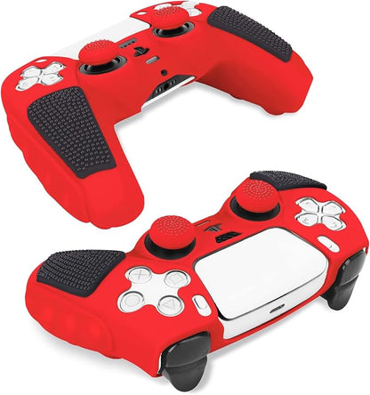 SIKEMAY Anti-Slip PS5 Controller Skin, Soft Thicken Non-Slip Studded Silicone