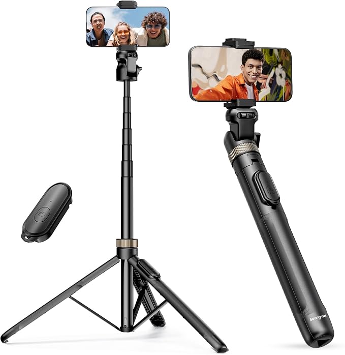 Sensyne 72" Extendable Tripod for iPhone & Selfie Stick