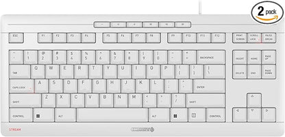 Cherry Stream Keyboard TKL Wired USB Keyboard TenKeyLess Compact Version