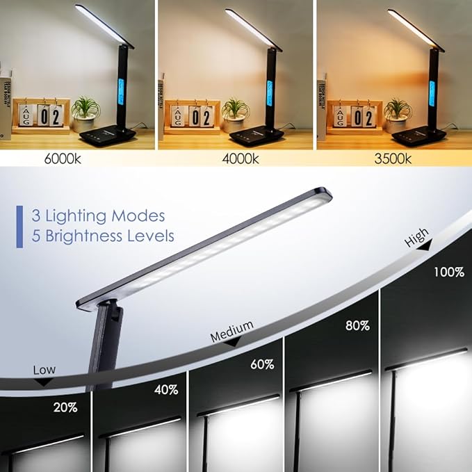Multifunctional LED Desk Lamp