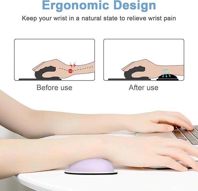 Dapesuom Mouse Wrist Rest, Ergonomic Memory Foam Mouse Wrist