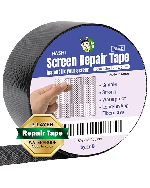 HA SHI Screen Repair Kit for Windows or Doors 3-Layer Strong Adhesive Tape