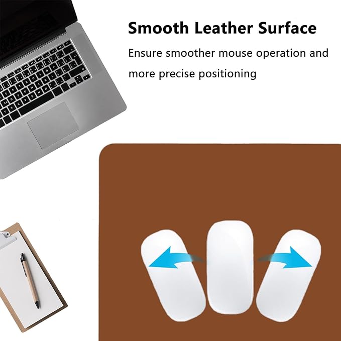PU Leather Desk Pad Protector Gaming Mouse Pad Non Slip Desk Mat