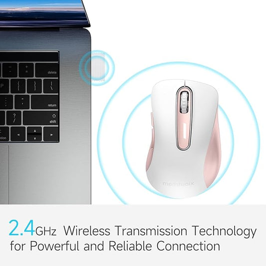 memzuoix 2.4G Wireless Mouse, 1400 DPI Computer Mice