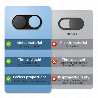 Metal Webcam Cover Slide, 0.022in Camera Cover
