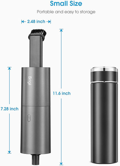 Brigii Mini Vacuum Cleaner, Small Handheld Vacuum Cordless USB Rechargeable