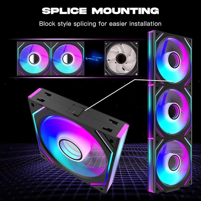 Jungle Leopard Interstellar V2 120mm Case Fan Infinity Mirror Module