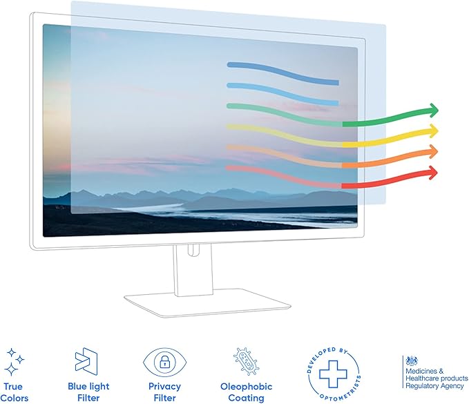 Ocushield 23" Premium Blue Light Screen Protector
