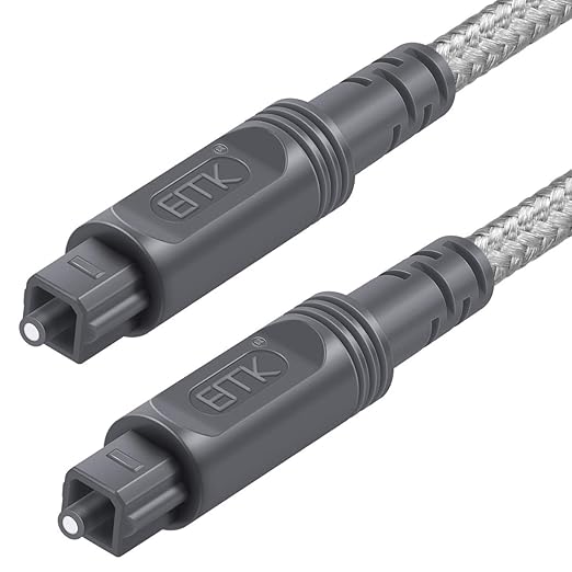 EMK Digital Optical Audio Cable Fiber Optical Toslink Cable SPDIF Audio Cable