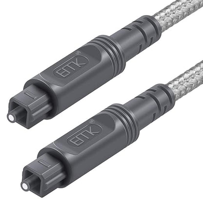 EMK Digital Optical Audio Cable Fiber Optical Toslink Cable SPDIF Audio Cable