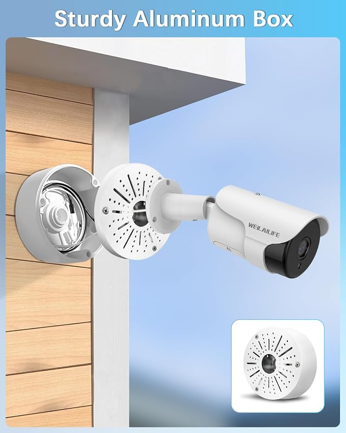 WEILAILIFE 【Compatible Almost All Cameras Type】 Security Camera Junction Box