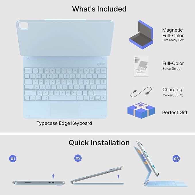 typecase Keyboard Case for iPad Pro 13-inch 2024, Magic Keyboard