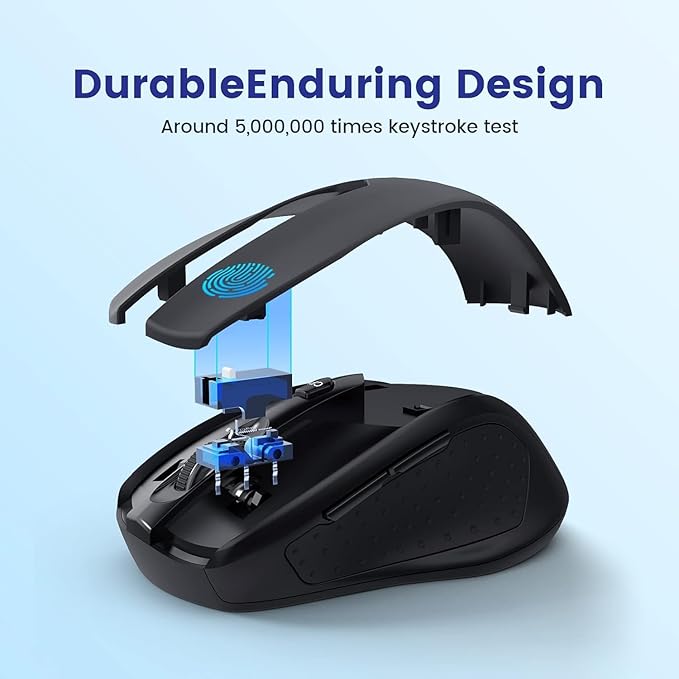 Wireless Mouse, D-09 Computer Mouse USB Cordless Mice