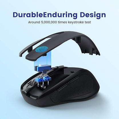 Wireless Mouse, D-09 Computer Mouse USB Cordless Mice