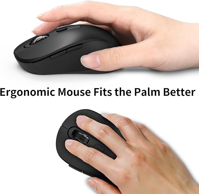 Wireless Mouse for Laptop, Chromebook, Silent Wireless Mouse