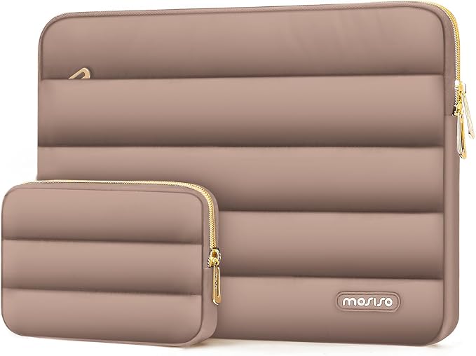 MOSISO 13.3 inch Laptop Case, 13-13.3 inch Puffy Laptop Sleeve Compatible