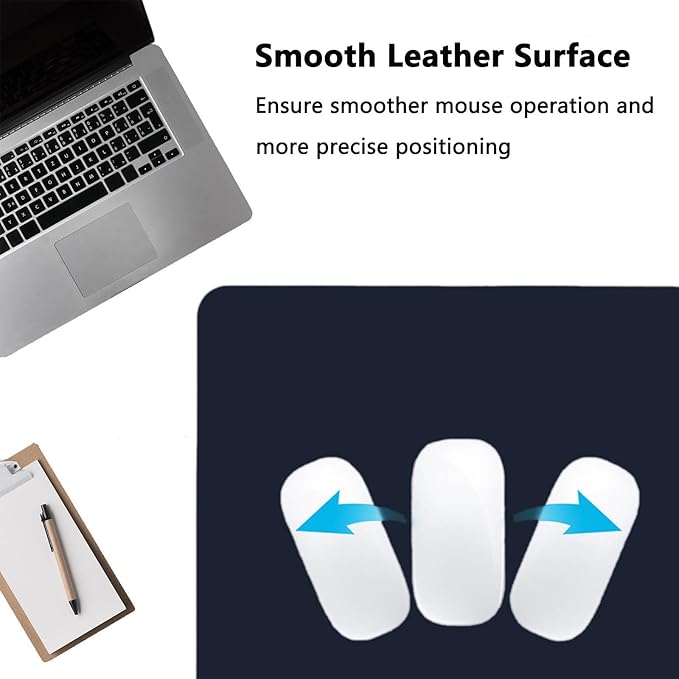 PU Leather Desk Pad Protector Gaming Mouse Pad Non Slip Desk Mat