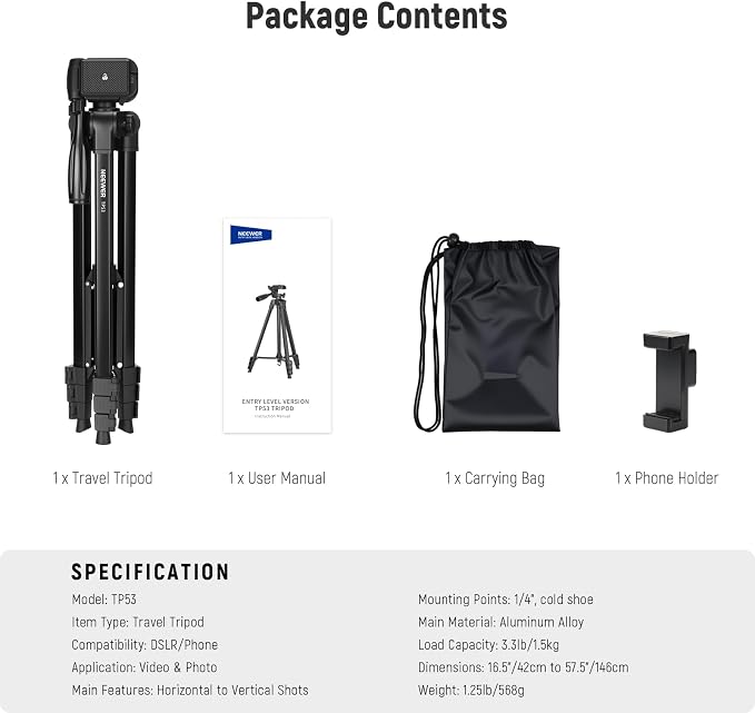 NEEWER Entry Level Version Tripod