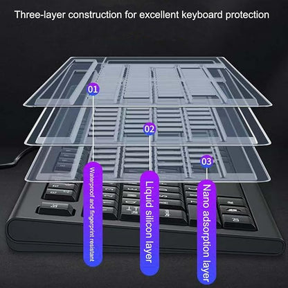 Ultra Thin Desktop PC Silicone Clear Keyboard Cover Skin Protector
