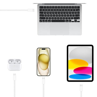 Short iPhone 17/16/16e/15 USB C to USB C Woven Cable