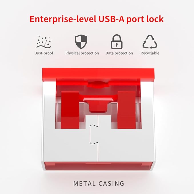 12PCS USB Metal Port Lock Blocker