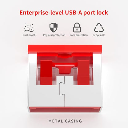 12PCS USB Metal Port Lock Blocker