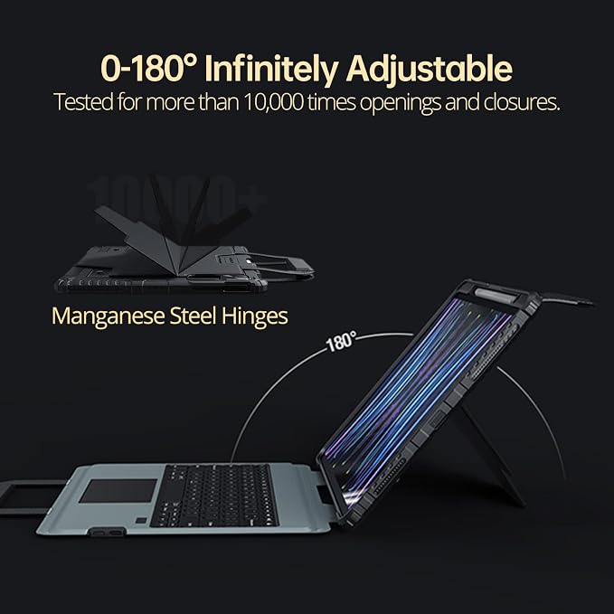 Nillkin Magic Keyboard Case for iPad Pro 13 inch M4 2024, Handheld Case for
