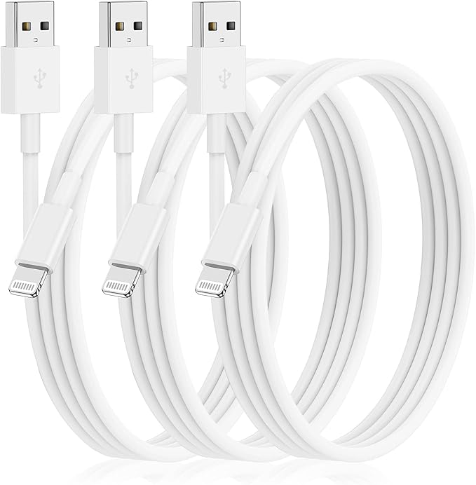 3Pack for iPhone Charging Cable 6Feet-Lightning to USB Cable Wire