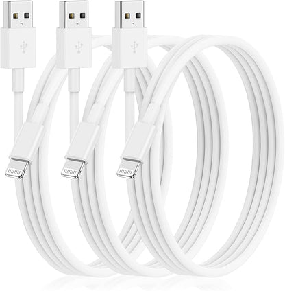 3Pack for iPhone Charging Cable 6Feet-Lightning to USB Cable Wire