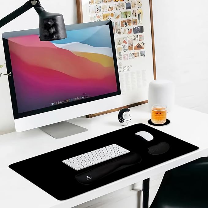 4-in-1 Large Gaming Mouse Pad, Keyboard Wrist Rest Pad & Wrist Support Mousepad