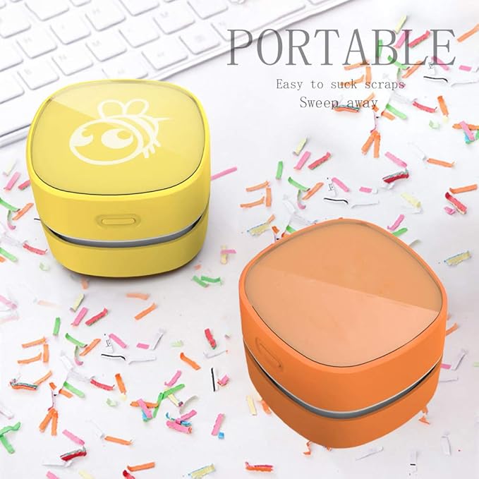 ODISTAR Desktop Vacuum Cleaner, Mini Table dust Sweeper Energy Saving