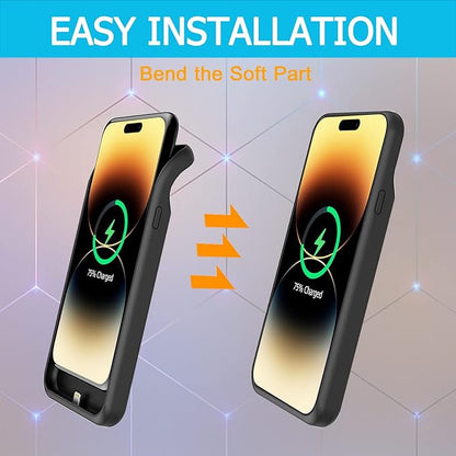 Battery Case for iPhone 14 Pro Max, Upgraded 10800mAh Rechargeable Portable