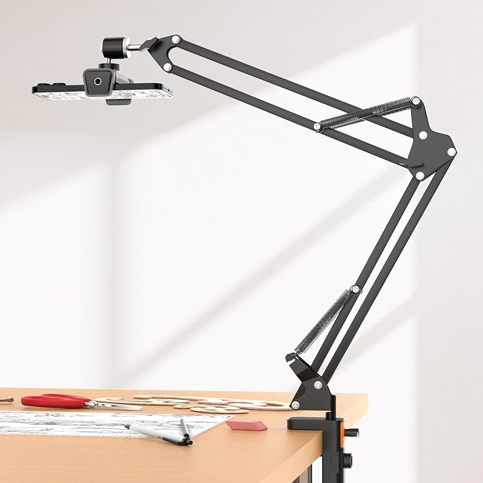 UBeesize Overhead Phone Mount Flexible Webcam Arm