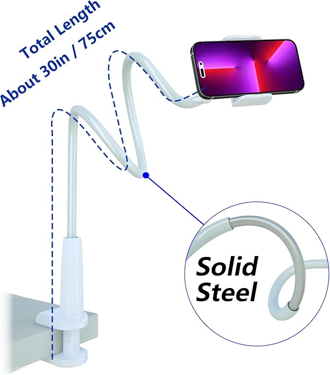 MAGIPEA Cell Phone Clip Bed Stand Holder,