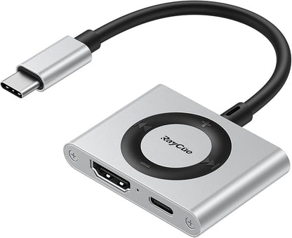 RayCue 2-in-1 USB C Hub, USB C to HDMI Adapter