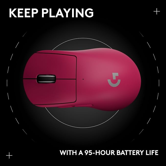 Logitech G PRO X Superlight 2 DEX Wireless Gaming Mouse, 60g Pro-Grade