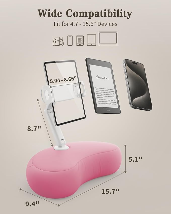 SAIJI Kindle Pillow Stand, iPad Stand Compatible