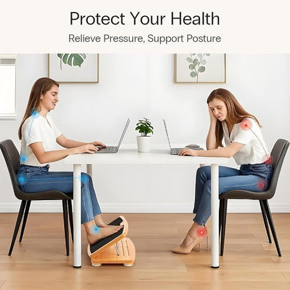 StrongTek Adjustable Wooden Foot Rest