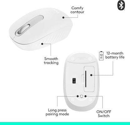Logitech M196 Bluetooth Wireless Mouse, Compact and Portable Mouse